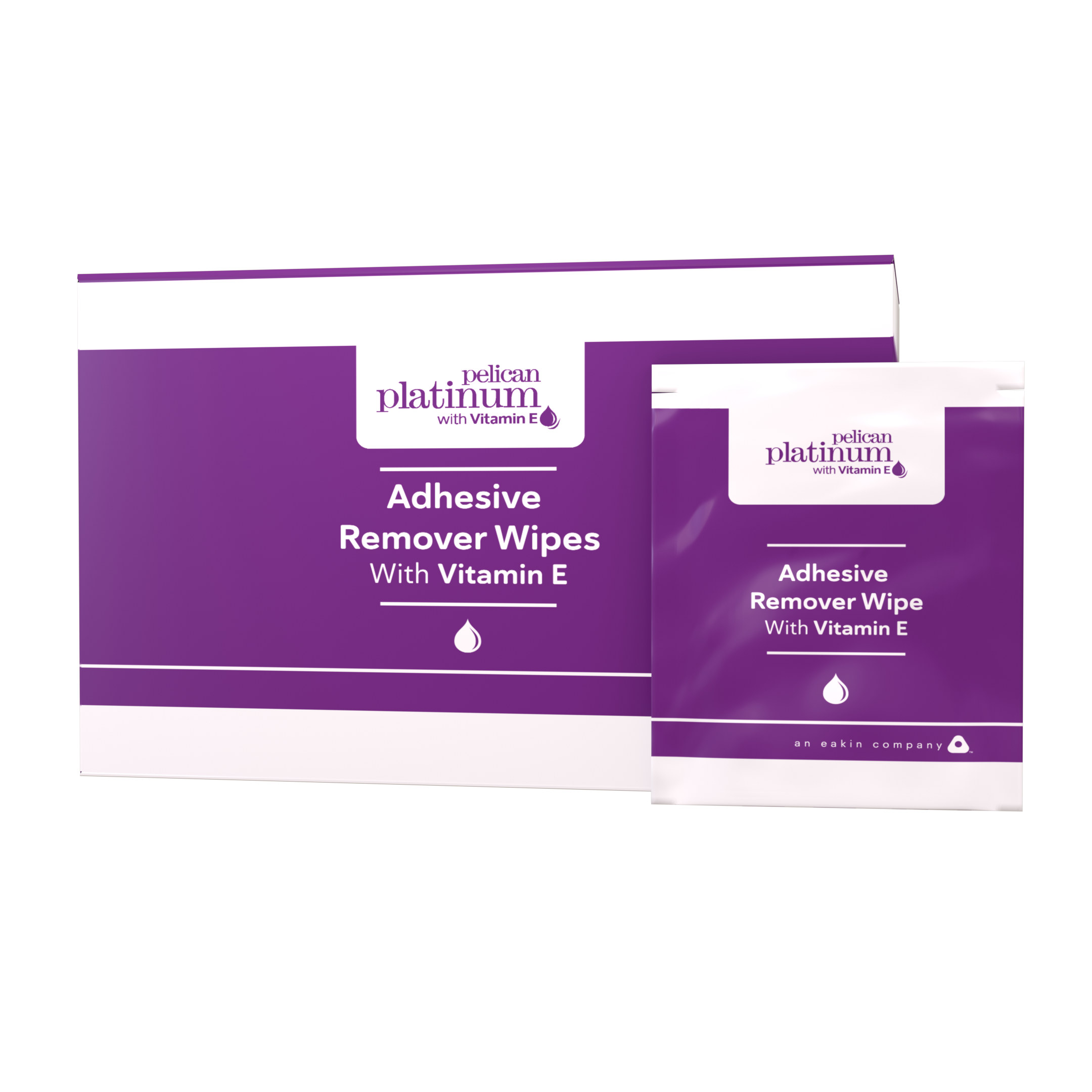 Platinum with Vitamin E Adhesive Remover Wipes