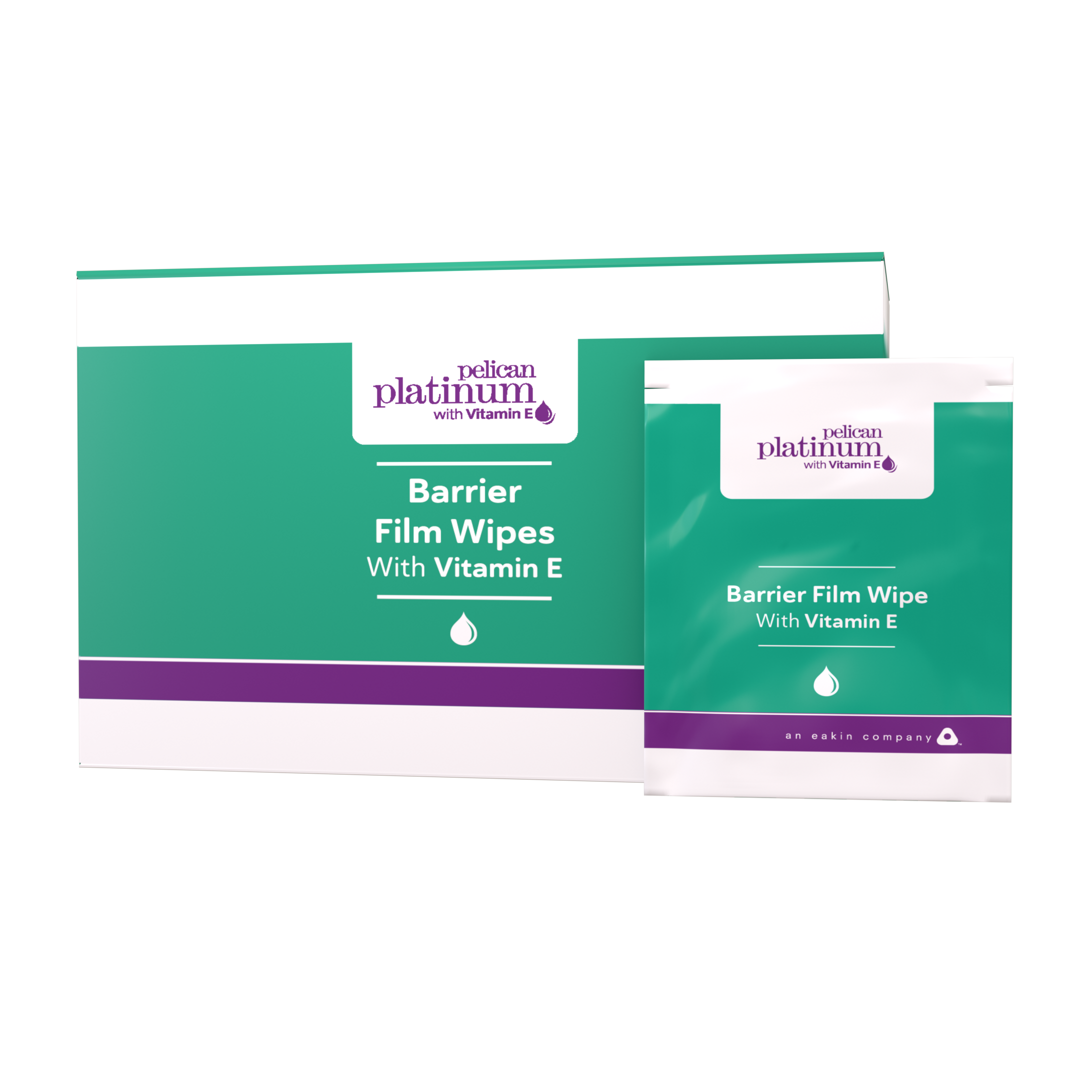 Platinum with Vitamin E Barrier Film Wipes